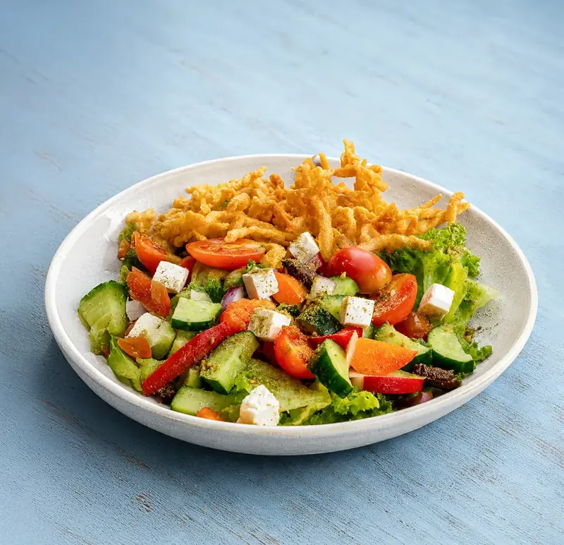 Bright Mediterranean salad