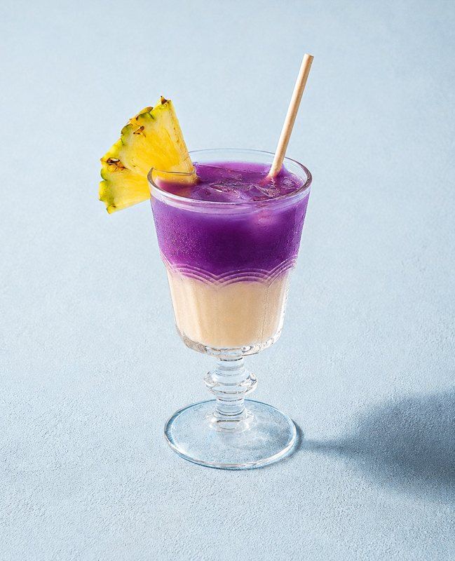 Purple piña colada at Shine On, Chiang Mai